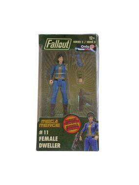 Fallout Female Vault Dweller Buildable Action Figure 4" Series 2 #11 Mega Merge